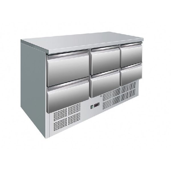 Mini- Kühltisch, 400L, 6 Schubladen, S93C6.01