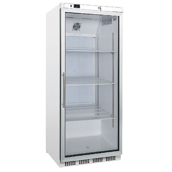 Kühlschrank, weiß, mit Glastür, 777x715x1720mm