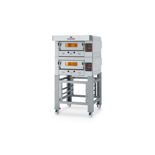 ECO GAS A Pizzaofen - 1x Backkammer - INOX - Untergestell