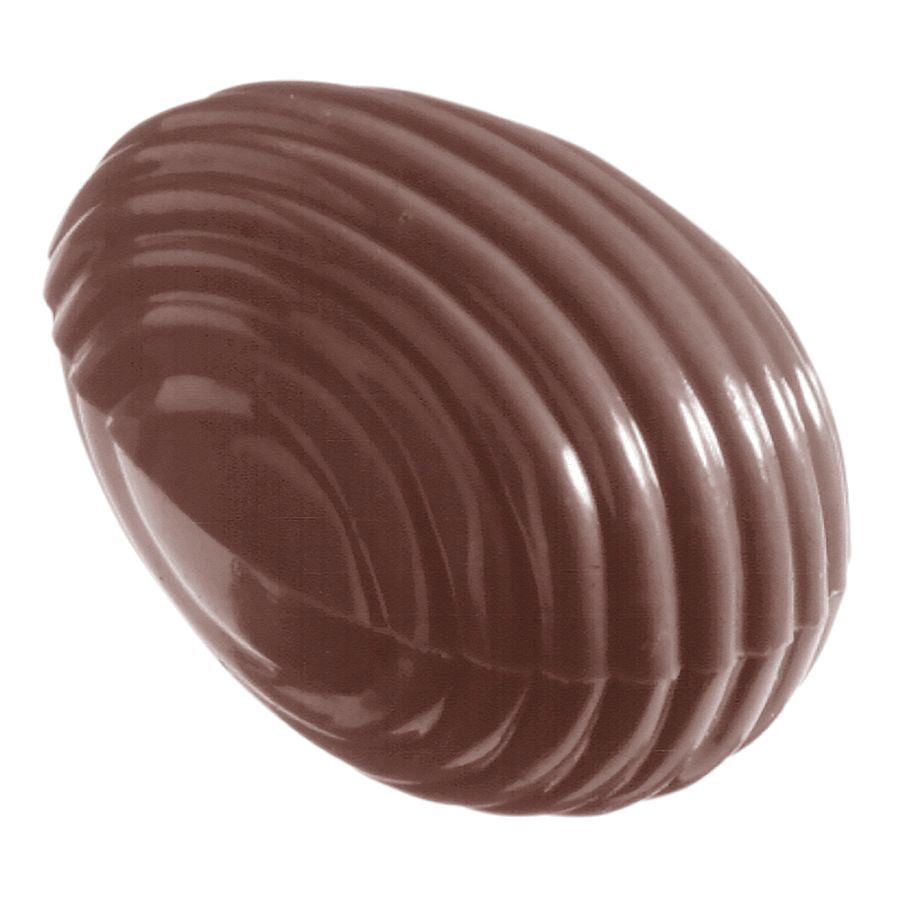 Schokoladen Form - Ei mit Rillen 32 mm, Doppelform
