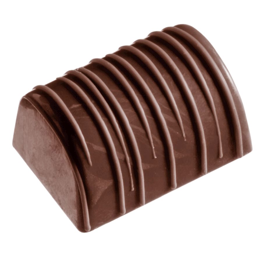 Schokoladen Form - Buche mit Streifen
