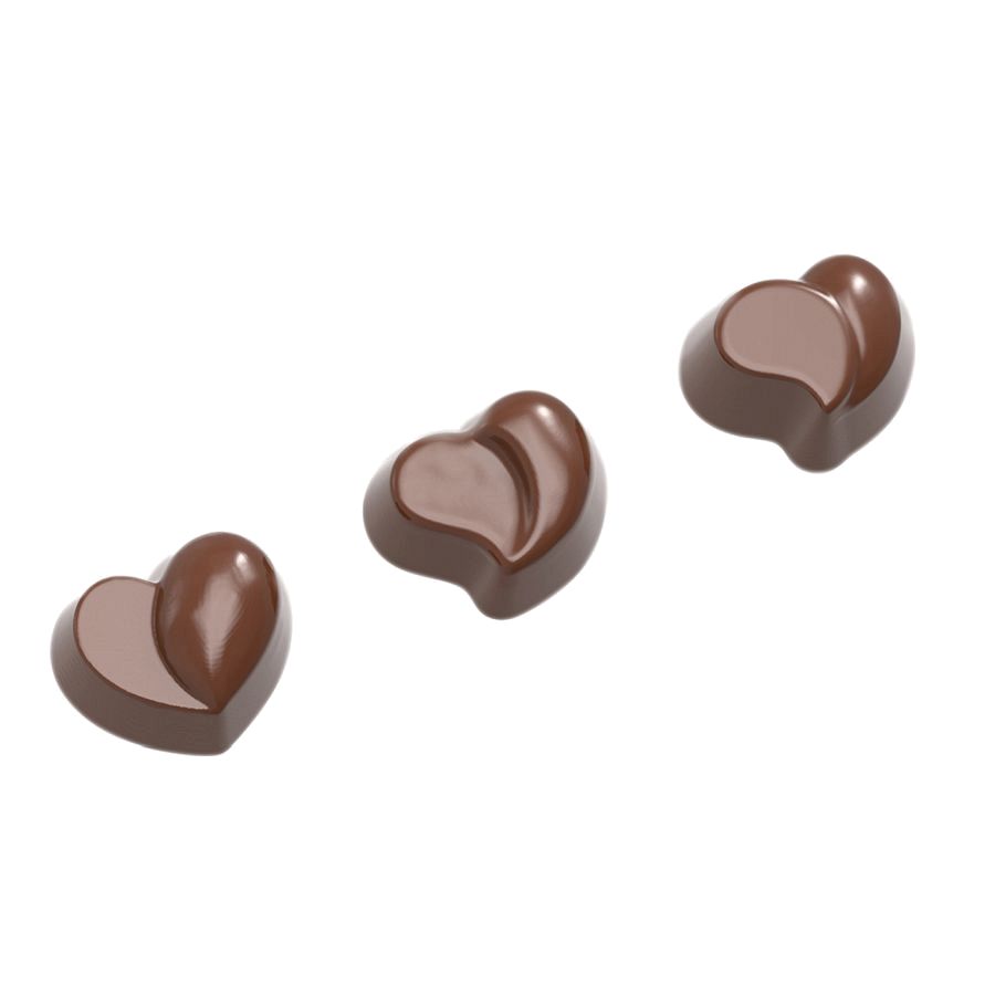 Schokoladen Form - Herz 3 Figuren
