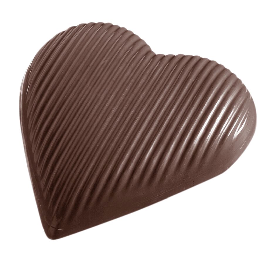 Schokoladen Form - gestreiftes Herz