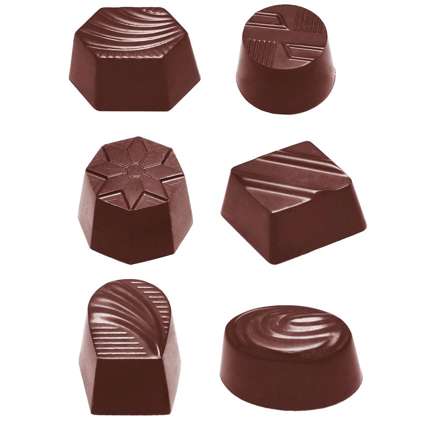 Schokoladen Form - Sortiment klein 6 Fig.