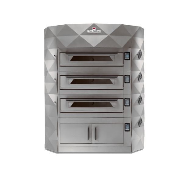 DIAMOND Pizzaofen Zentral - 3x Backkammer (Aluminium)