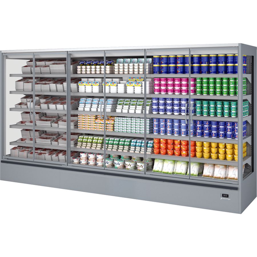 Wandkühlregal Genova 3750 ZK m. Drehtüren