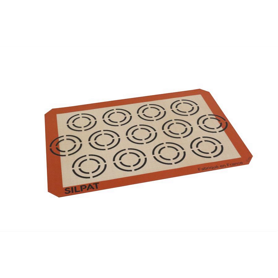 Silpat Backmatte Macarons 420x295 Silikonbeschichtetes Glasfasergewebe - 1 Stück