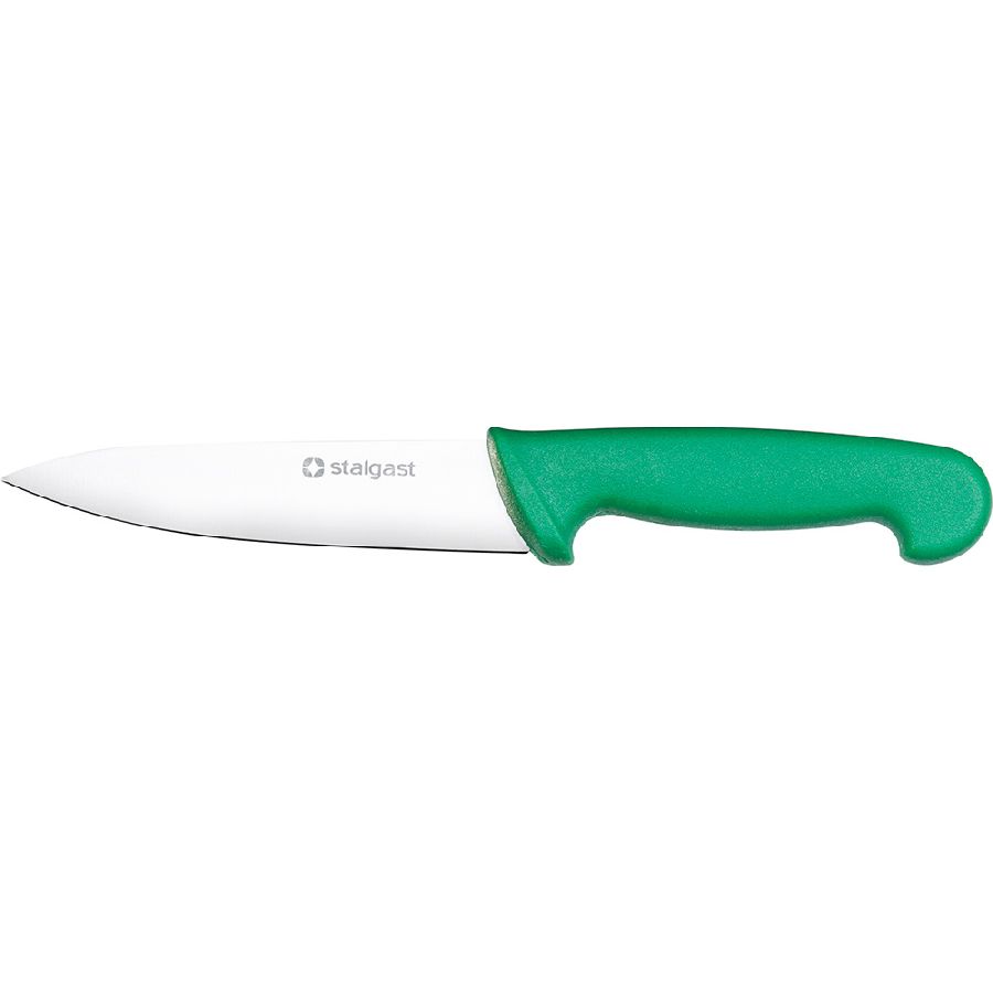 Stalgast Küchenmesser - Griff grün - 16 cm
