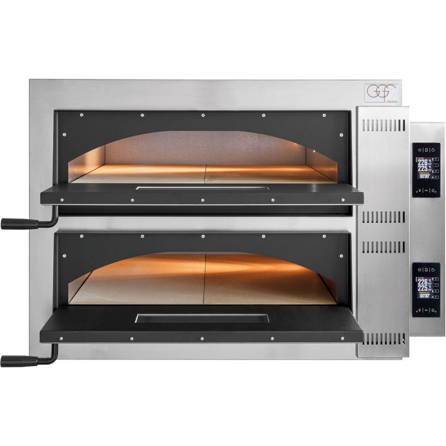 Pizzaofen F-Line Digital, 2 Kammern f. 6 Pizzen á Ø 360mm, 1370x850x750mm