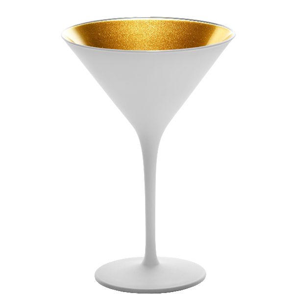 ELEMENTS Cocktailschale 24cl - Weiß-gold - 6 Stück