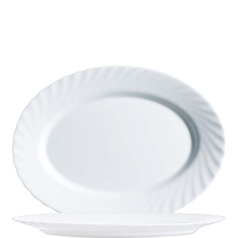 Trianon White Platte oval 29cm - 4 Stück