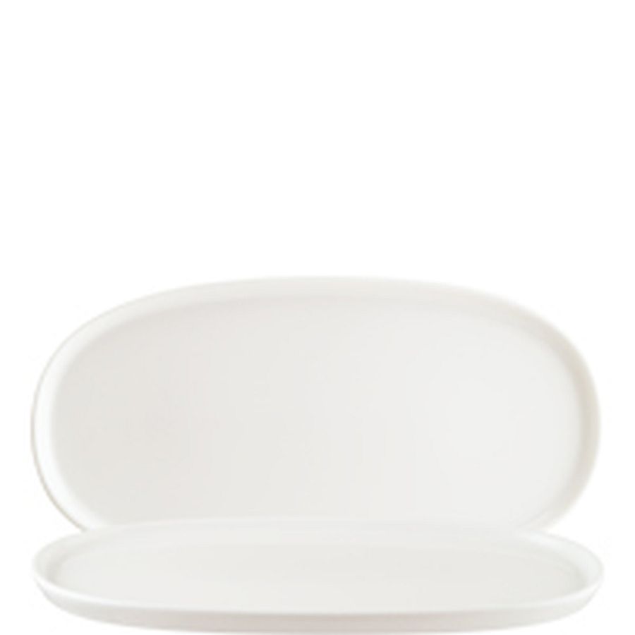 Hygge Cream Platte oval 34x17,5cm - 6 Stück