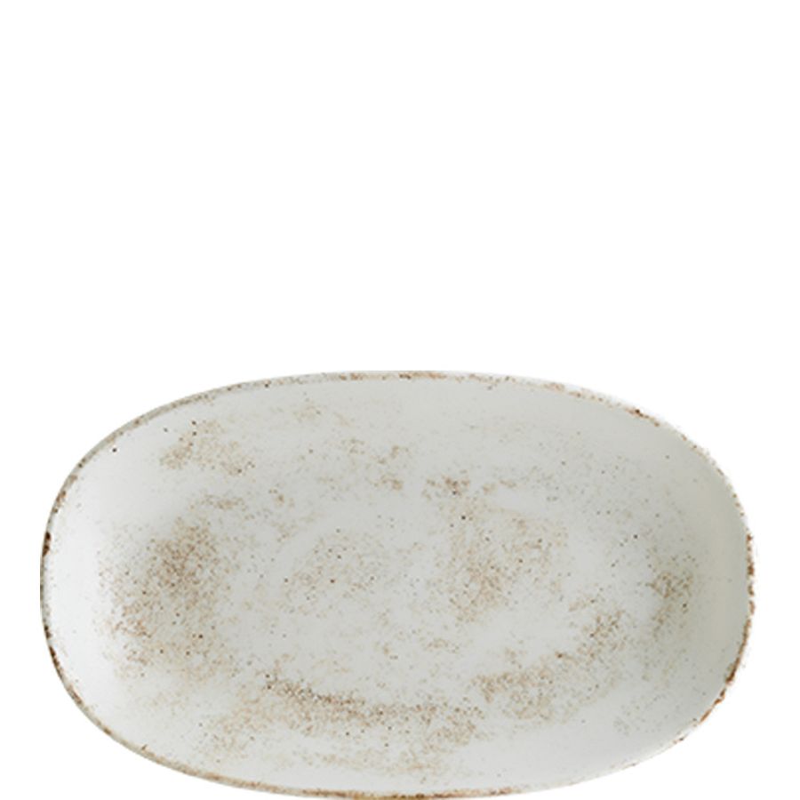 Nacrous Matt Gourmet Platte oval 19x11cm - 12 Stück