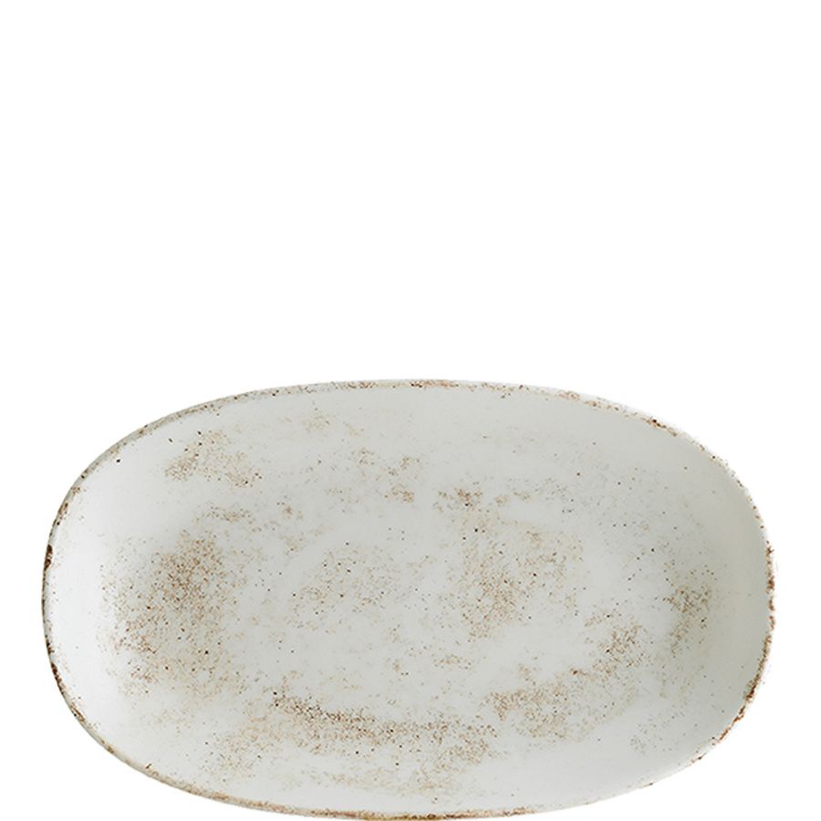 Nacrous Matt Gourmet Platte oval 29x17cm - 6 Stück