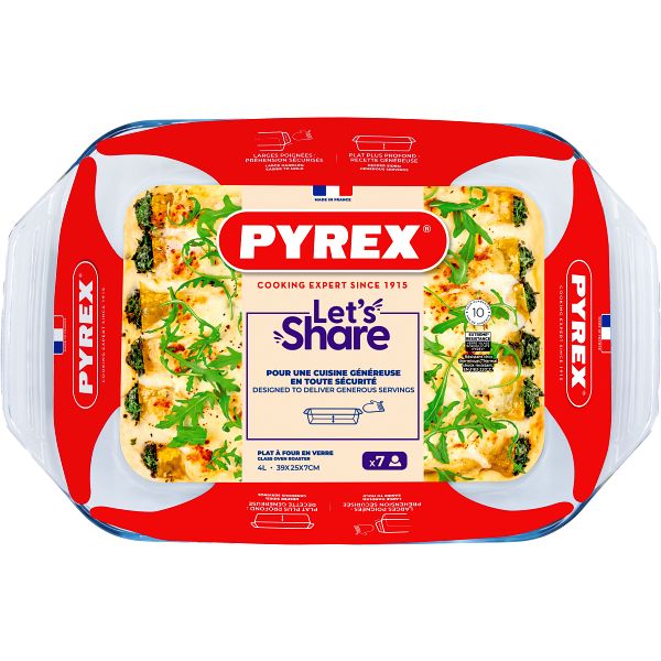 Let´s Share Auflaufform rechteckig 39x25cm; 400cl - 6 Stück