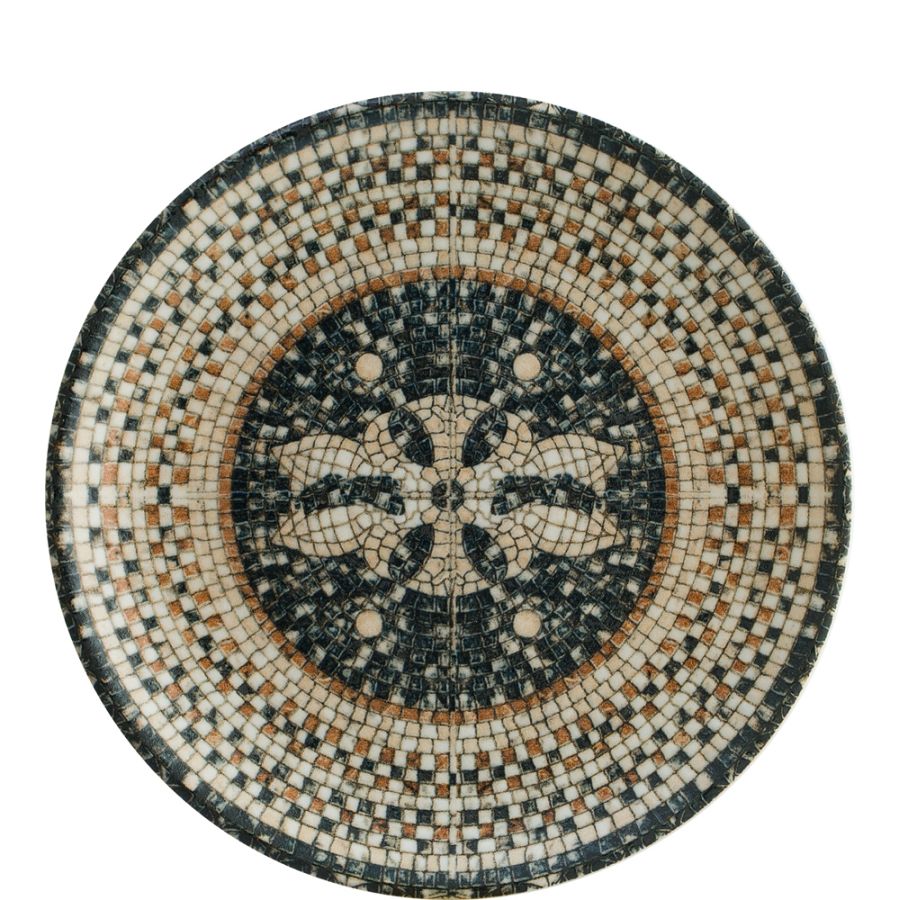 Mesopotamia Mosaic Black Gourmet Teller flach 19cm - 12 Stück